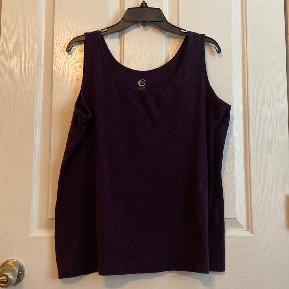 Cato Tank Top - Deep Plum - 18/20W